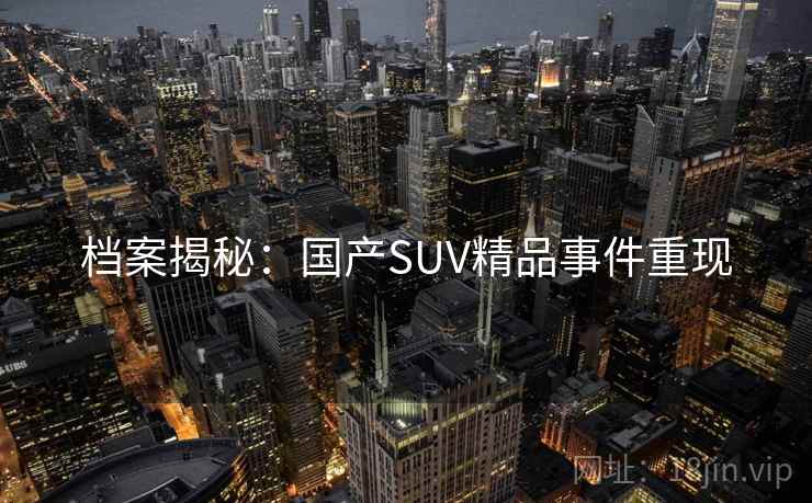 档案揭秘：国产SUV精品事件重现